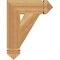 Ekena Millwork Traditional Arts & Crafts Rough Sawn Bracket, Western Red Cedar, 4"W x 14"D x 18"H BKT04X14X18TRA03RWR - alternate 2